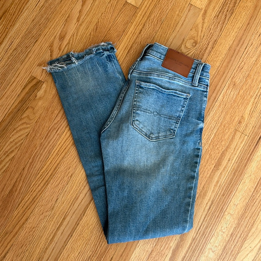 Women’s Lucky Brand 4/27 mid rise straight jeans